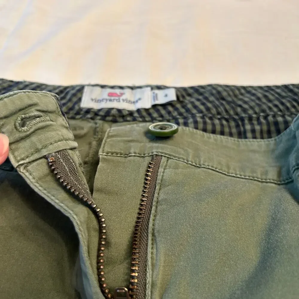 Vineyard Vines Ladies pants Sz 4‎ Green Golf Resort Athleisure Gorp